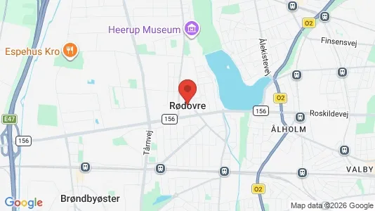 Erhvervslejemål til leje i Rødovre - kort over placeringen