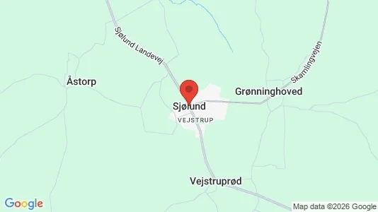 Erhvervslejemål til leje i Sjølund - kort over placeringen