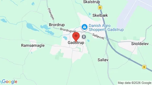Erhvervslejemål til leje i Gadstrup - kort over placeringen