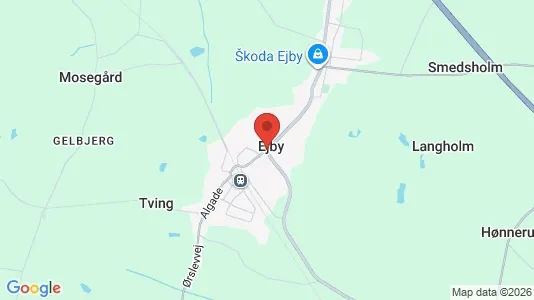 Erhvervslejemål til leje i Ejby - kort over placeringen