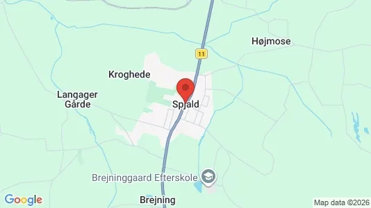 Erhvervslejemål til leje i Spjald - kort over placeringen