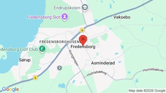 Erhvervslejemål til leje i Fredensborg - kort over placeringen