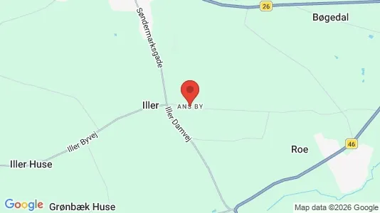 Erhvervslejemål til leje i Ans By - kort over placeringen