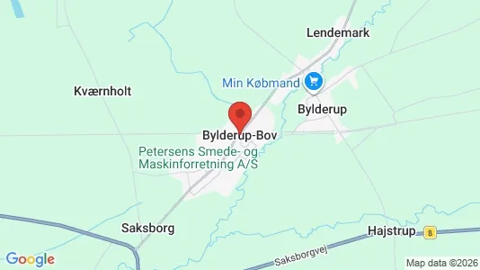 Erhvervslejemål til leje i Bylderup-Bov - kort over placeringen
