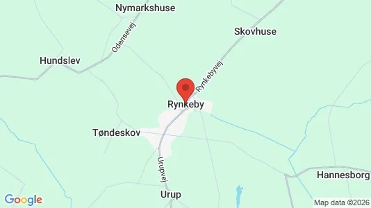Erhvervslejemål til leje i Rynkeby - kort over placeringen