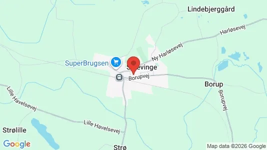 Erhvervslejemål til leje i Skævinge - kort over placeringen