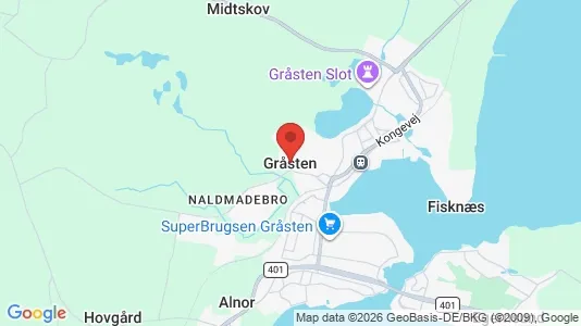 Erhvervslejemål til leje i Gråsten - kort over placeringen