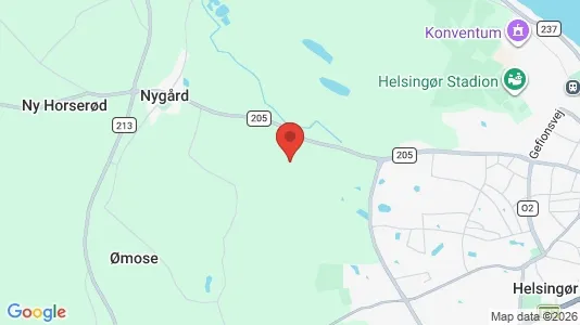 Erhvervslejemål til leje i Helsingør - kort over placeringen