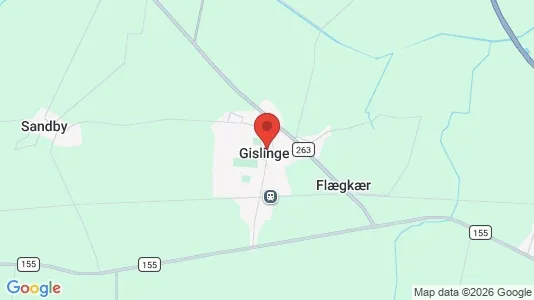 Erhvervslejemål til leje i Gislinge - kort over placeringen