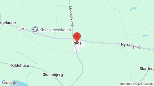 Erhvervslejemål til leje i Rude - kort over placeringen