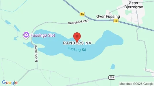 Erhvervslejemål til leje i Randers NV - kort over placeringen