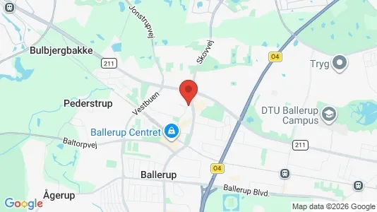 Erhvervslejemål til leje i Ballerup - kort over placeringen