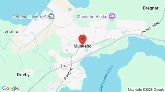 Erhvervslejemål til leje i Munkebo - kort over placeringen