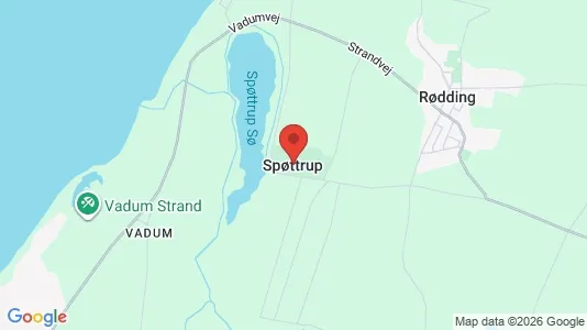 Erhvervslejemål til leje i Spøttrup - kort over placeringen