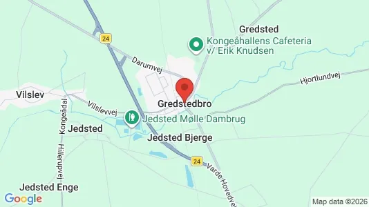 Erhvervslejemål til leje i Gredstedbro - kort over placeringen