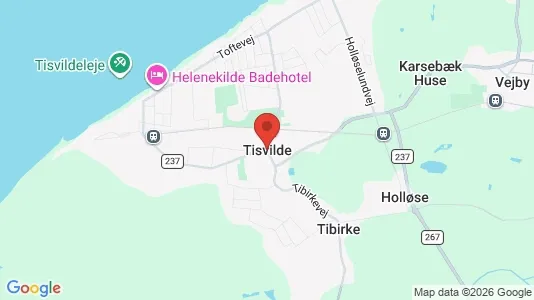Erhvervslejemål til leje i Tisvildeleje - kort over placeringen
