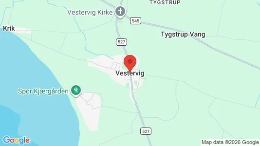 Erhvervslejemål til leje i Vestervig - kort over placeringen