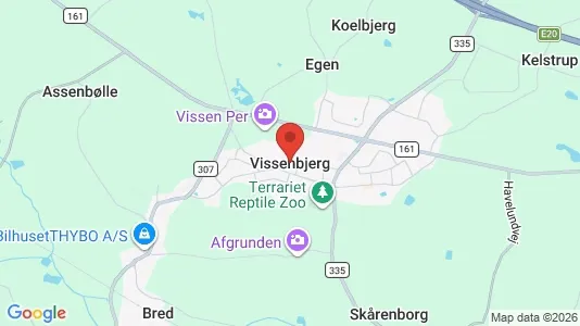 Erhvervslejemål til leje i Vissenbjerg - kort over placeringen
