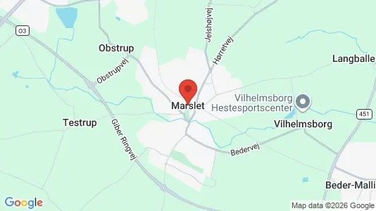 Erhvervslejemål til leje i Mårslet - kort over placeringen