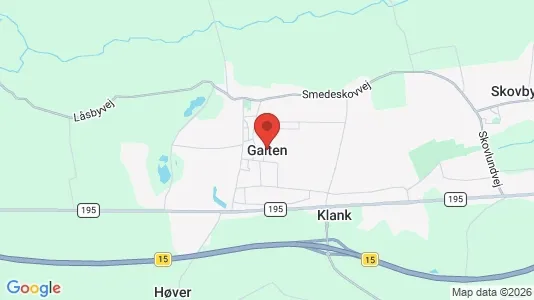 Erhvervslejemål til leje i Galten - kort over placeringen