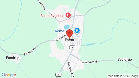 Erhvervslejemål til leje i Farsø - kort over placeringen