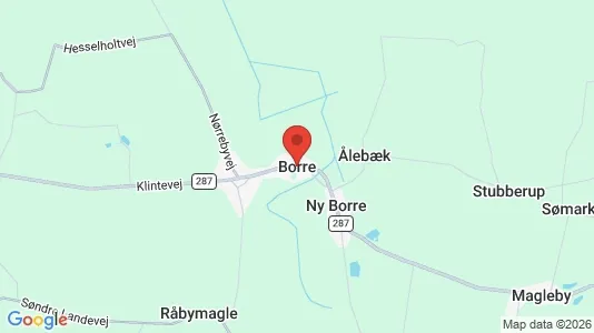 Erhvervslejemål til leje i Borre - kort over placeringen