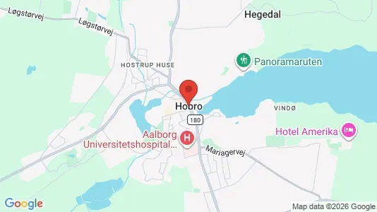 Erhvervslejemål til leje i Hobro - kort over placeringen