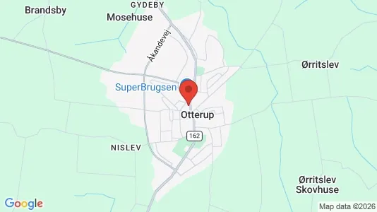 Erhvervslejemål til leje i Otterup - kort over placeringen