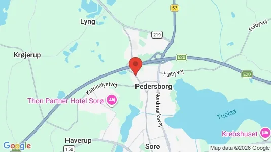 Butikslokaler til leje i Sorø - kort over placeringen