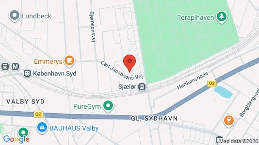 Kontorlokaler til leje i Valby - kort over placeringen