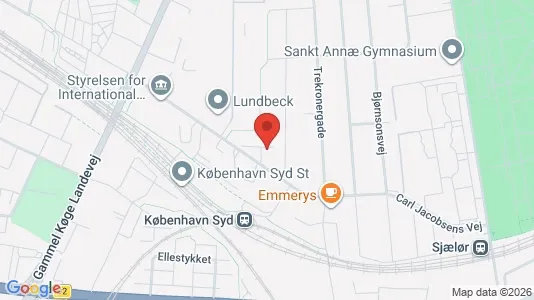 Kontorlokaler til leje i Valby - kort over placeringen