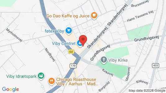 Kliniklokaler til leje i Viby J - kort over placeringen