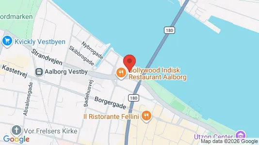 Kontorlokaler til leje i Aalborg Centrum - kort over placeringen