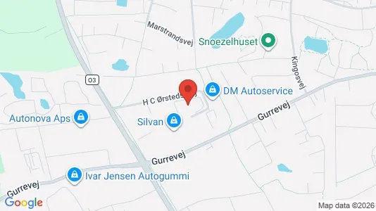 Showrooms til leje i Helsingør - kort over placeringen
