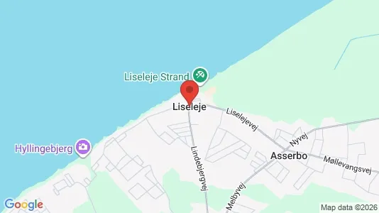 Erhvervslejemål til leje i Liseleje - kort over placeringen