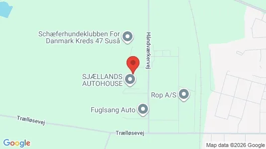 Erhvervsgrunde til salg i Herlufmagle - kort over placeringen