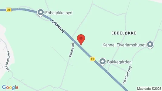 Erhvervslejemål til salg i Nykøbing Sjælland - kort over placeringen