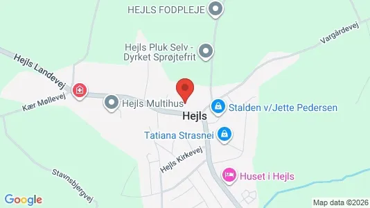 Erhvervslejemål til salg i Hejls - kort over placeringen