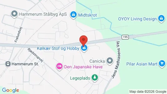 Showrooms til leje i Herning - kort over placeringen