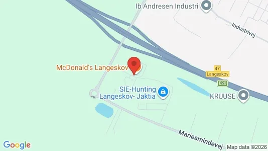 Erhvervslejemål til leje i Langeskov - kort over placeringen