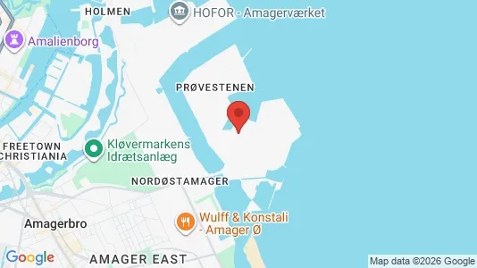 Kontorhoteller til leje i København S - kort over placeringen