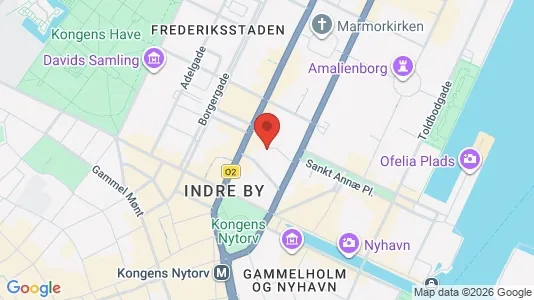 Kontorlokaler til leje i København K - kort over placeringen