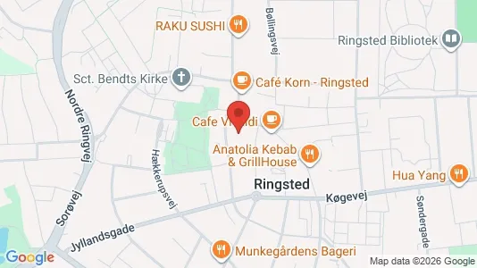 Kontorlokaler til leje i Ringsted - kort over placeringen
