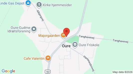 Erhvervslejemål til salg i Oure - kort over placeringen