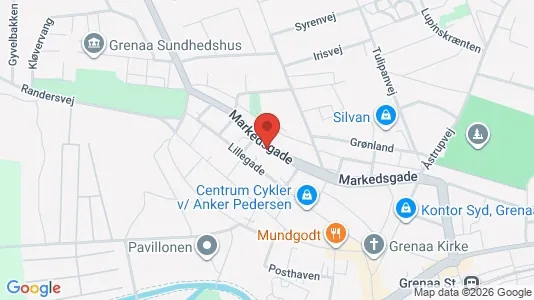 Boligudlejningsejendomme til salg i Grenaa - kort over placeringen