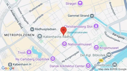 Kontorlokaler til leje i København K - kort over placeringen