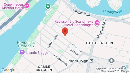 Kontorlokaler til leje i København S - kort over placeringen