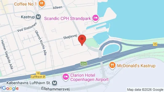 Kontorlokaler til leje i Kastrup - kort over placeringen