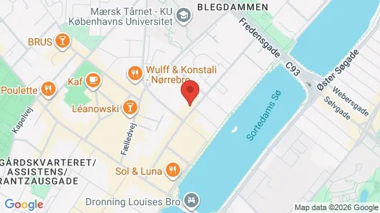 Kontorlokaler til leje i Nørrebro - kort over placeringen