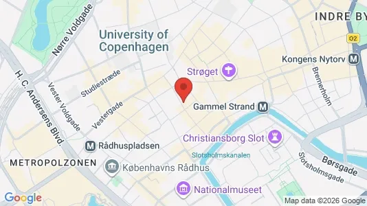 Erhvervslejemål til leje i København K - kort over placeringen
